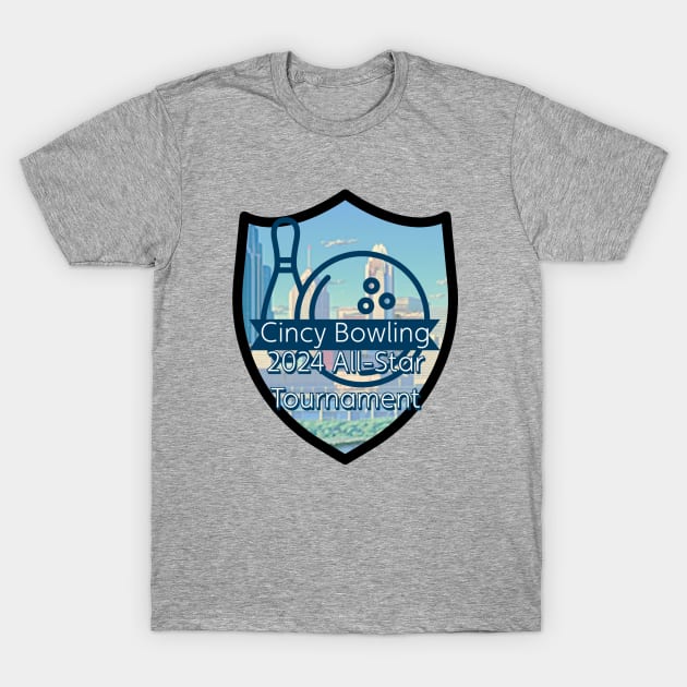 Cincy Bowling All Star Tournament T-Shirt by MWH Productions